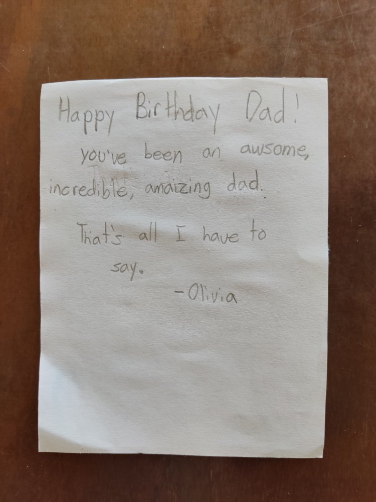 Happy Birthday Dad card by Olivia